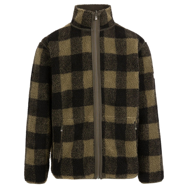 Dark Vine - Side - Trespass Mens Tatsfield Fleece Jacket