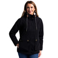 Black - Side - Trespass Womens-Ladies Token Waterproof Jacket