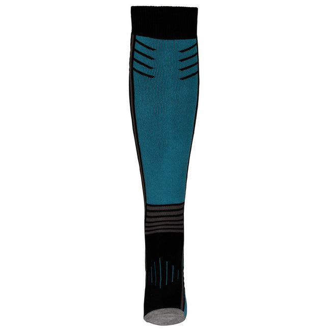 Black-Storm Blue - Lifestyle - Trespass Unisex Adult Icy Ski Socks