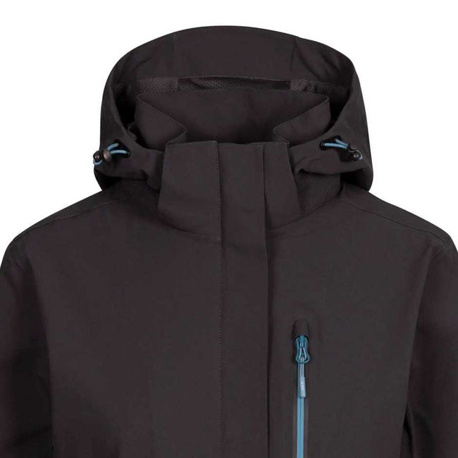 Dark Grey - Side - Trespass Womens-Ladies Katya DLX Waterproof Jacket