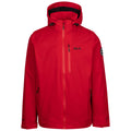 Red - Front - Trespass Mens Montgomery DLX Waterproof Jacket