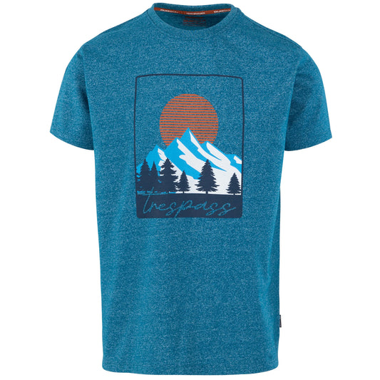 Bondi Blue - Front - Trespass Mens Idukki T-Shirt