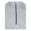 Grey - Side - Trespass Mens Corsham Marl Half Zip Fleece Top