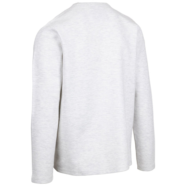 Off White Marl - Back - Trespass Mens Calverley Sweatshirt