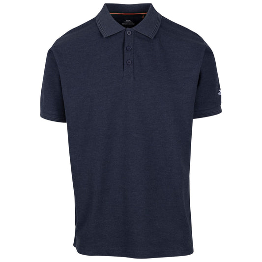 Navy - Front - Trespass Mens Brave Polo Shirt