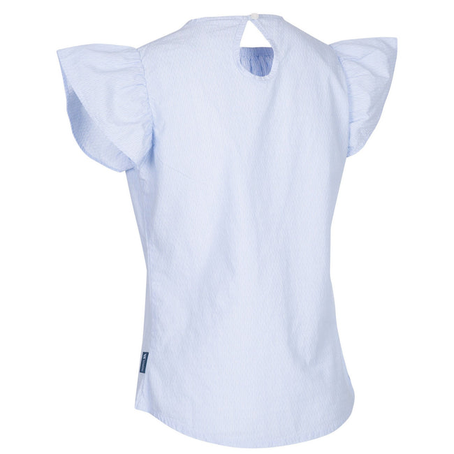 Navy-White - Back - Trespass Womens-Ladies Rhian Top