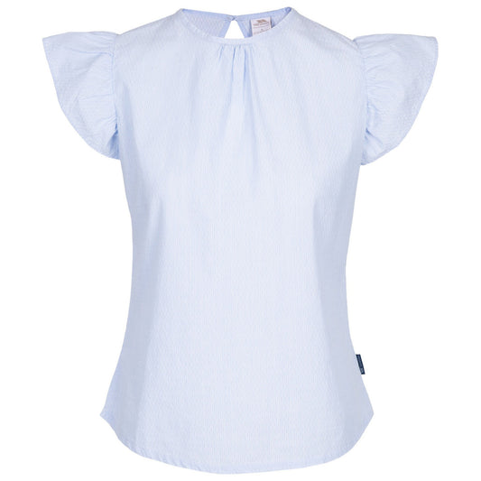 Navy-White - Front - Trespass Womens-Ladies Rhian Top