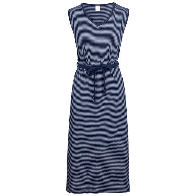 Navy - Front - Trespass Womens-Ladies Loretta Striped Casual Dress