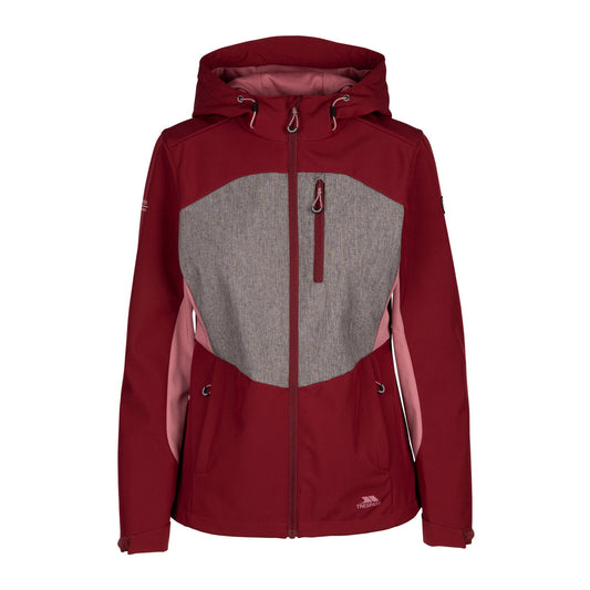 Dark Cherry - Front - Trespass Womens-Ladies Eckwood Soft Shell Jacket