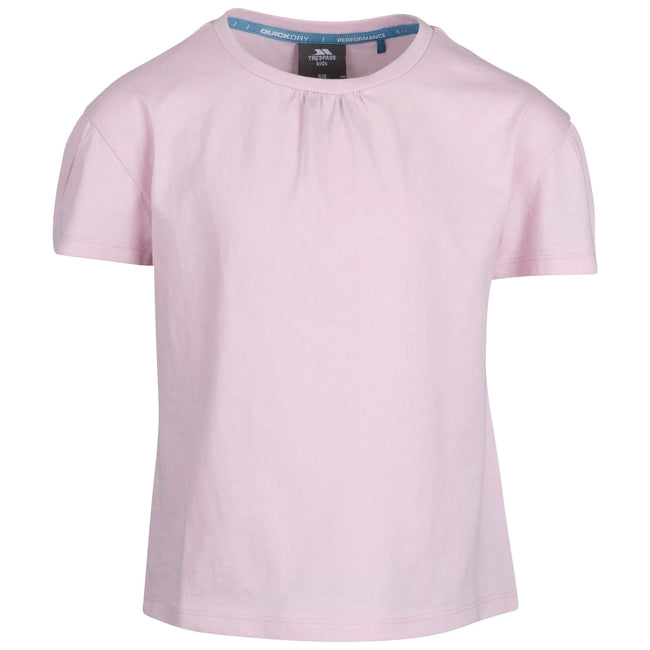Pale Pink - Front - Trespass Girls Mellow T-Shirt