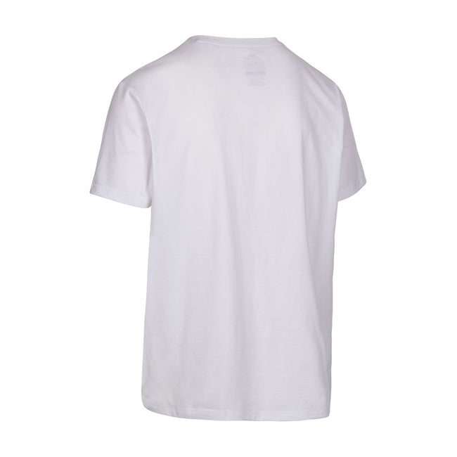 White - Back - Trespass Mens Sagnay T-Shirt