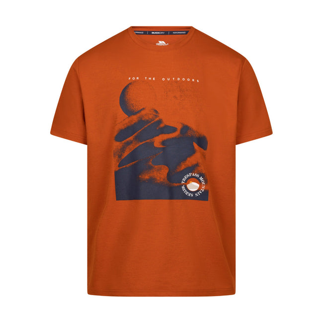 Burnt Orange - Front - Trespass Mens Sagnay T-Shirt