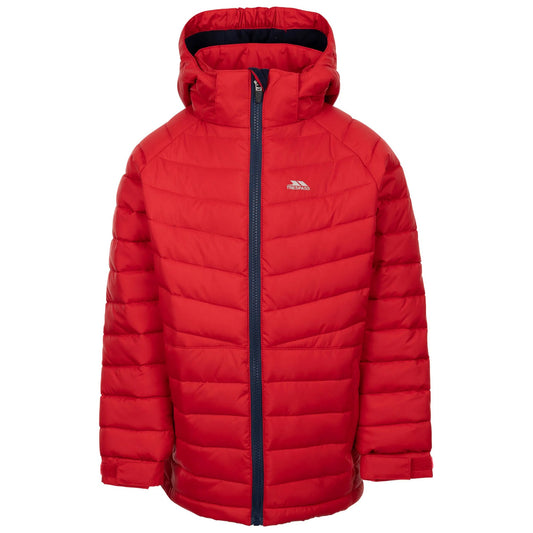 Red - Front - Trespass Childrens-Kids Eelow Jacket