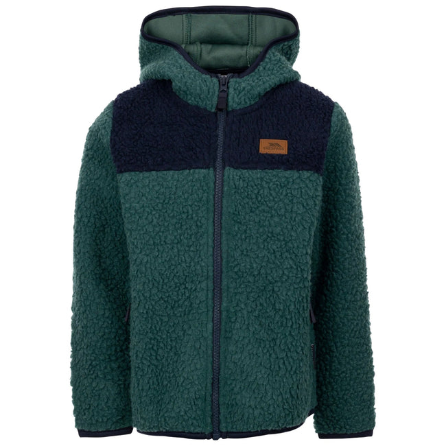 Spruce Green - Front - Trespass Childrens-Kids Lindenn Fleece Jacket
