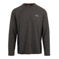Dark Grey Marl - Front - Trespass Mens Charlie Long-Sleeved T-Shirt