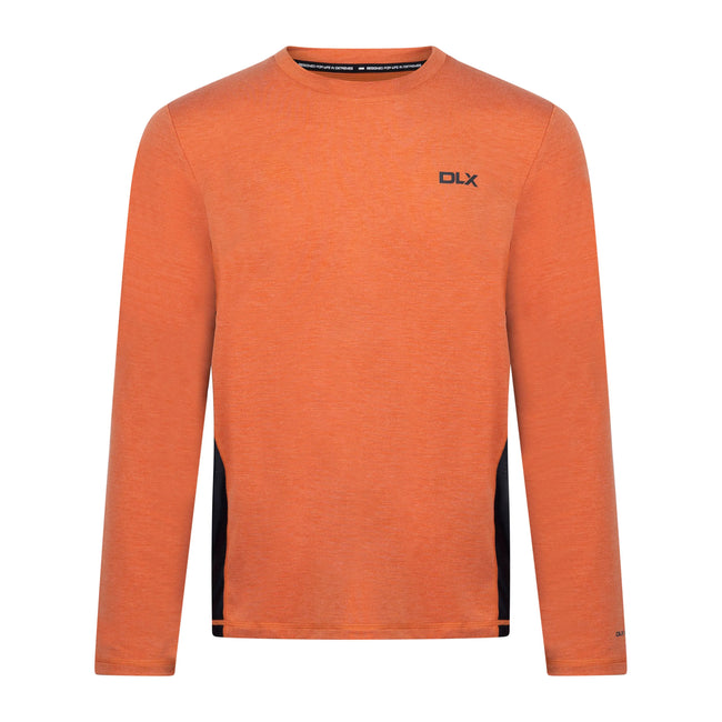 Burnt Orange Marl - Front - Trespass Mens Charlie Long-Sleeved T-Shirt