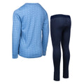 Cornflower - Back - Trespass Childrens-Kids Alec Base Layer Set