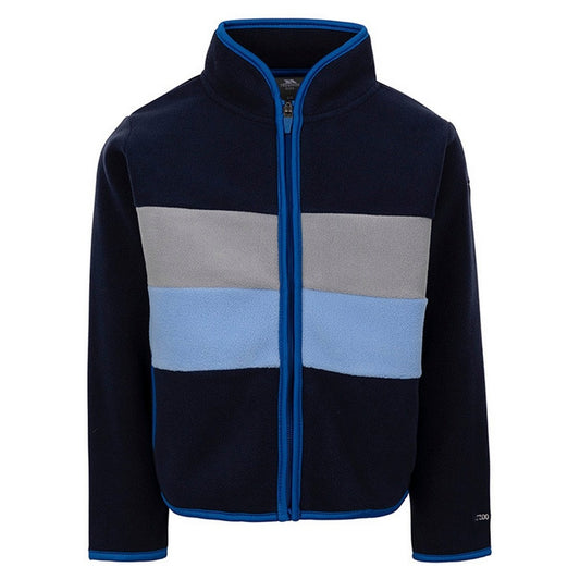 Navy - Front - Trespass Boys Fareham Fleece Jacket