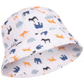 White - Side - Trespass Childrens-Kids Zebdee Safari Animals Bucket Hat