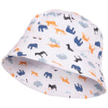 White - Lifestyle - Trespass Childrens-Kids Zebdee Safari Animals Bucket Hat