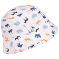 White - Pack Shot - Trespass Childrens-Kids Zebdee Safari Animals Bucket Hat