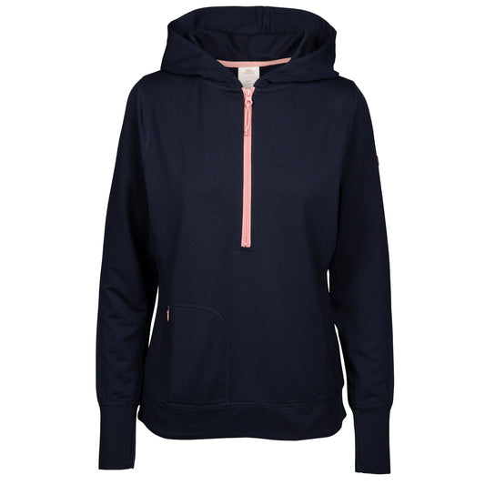 Navy Marl - Front - Trespass Womens-Ladies Zia Hoodie
