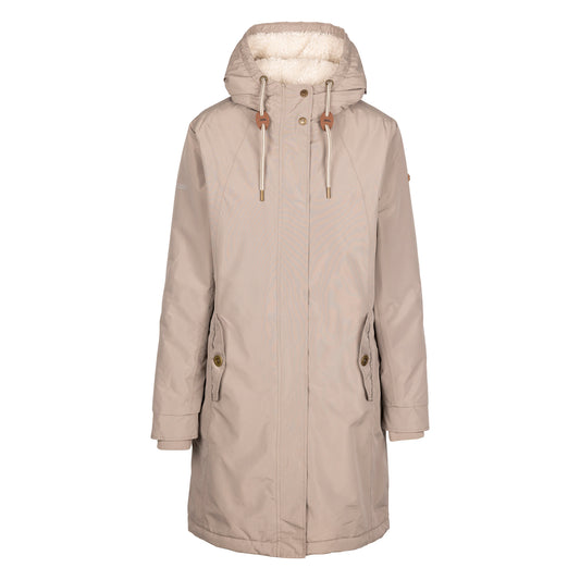 Vintage Khaki - Front - Trespass Womens-Ladies Reminder TP50 Waterproof Jacket