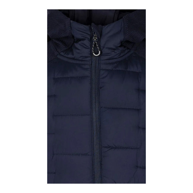 Navy - Side - Trespass Mens Heber Hybrid Hoodie
