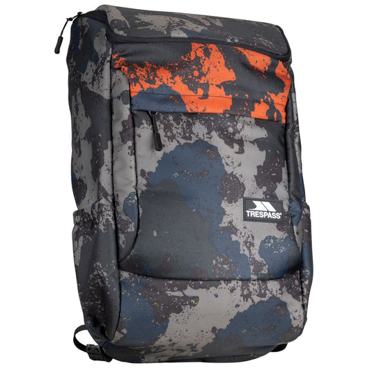 Grey-Blue-Black - Front - Trespass Skail Casual Backpack