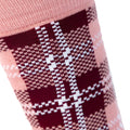 Dark Cherry - Pack Shot - Trespass Unisex Adult Fergus Checked Socks