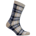Soft Stone - Front - Trespass Unisex Adult Fergus Checked Socks