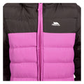 Deep Pink - Side - Trespass Childrens-Kids Oskar Padded Jacket
