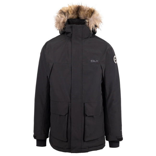 Black - Front - Trespass Mens Mullan DLX Jacket