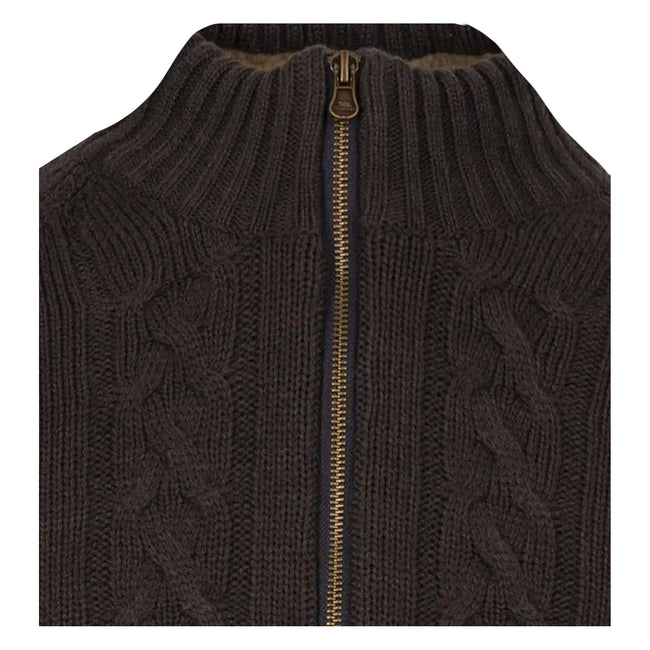 Dark Grey - Side - Trespass Mens Dipton Knitted Jacket