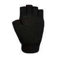 Black - Back - Trespass Unisex Adult Dita Knitted Thinsulate Fingerless Gloves
