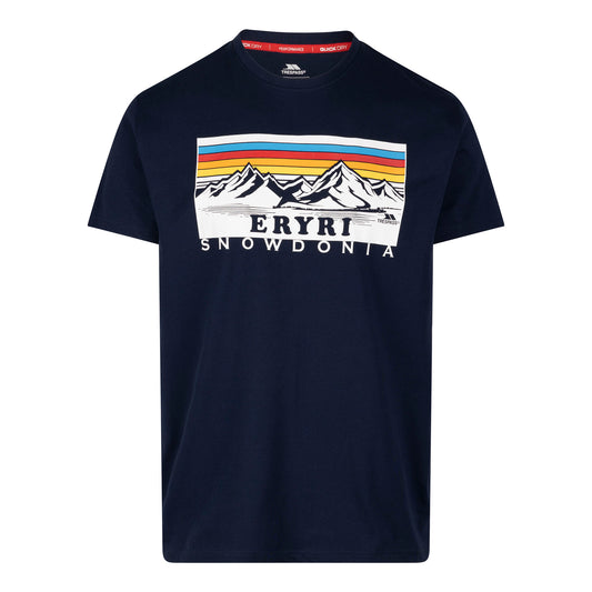 Navy - Front - Trespass Mens Para Printed T-Shirt