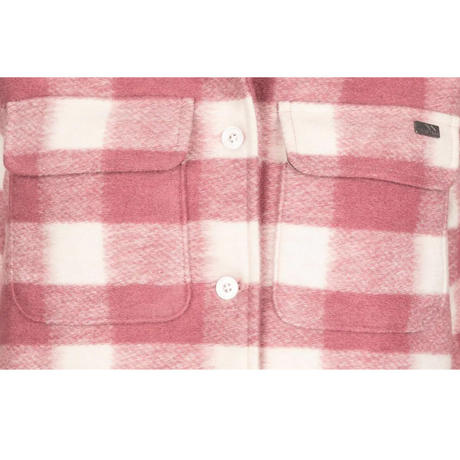 Light Mulberry - Side - Trespass Womens-Ladies Carys Checked Jacket