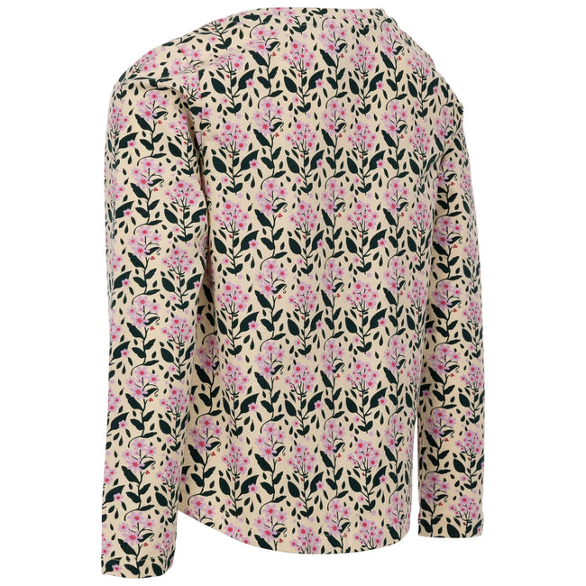 Cream - Back - Trespass Girls Rosslyn Long-Sleeved Top