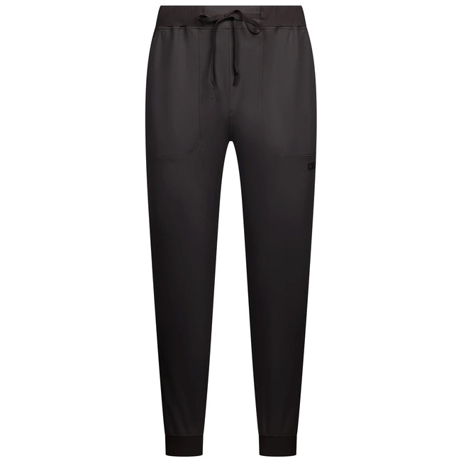 Black - Front - Trespass Mens Tusk DLX Active Jogging Bottoms