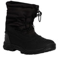 Black - Close up - Trespass Mens Novern Waterproof Snow Boots