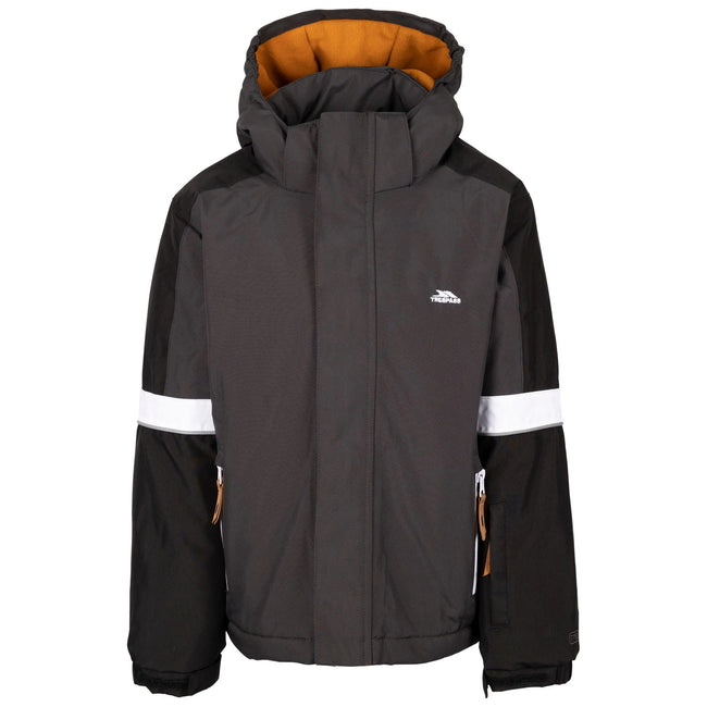 Dark Grey - Front - Trespass Boys Kingsley Ski Jacket