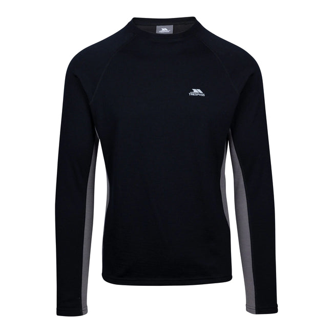 Black - Front - Trespass Unisex Adult Ghazi Base Layer Top