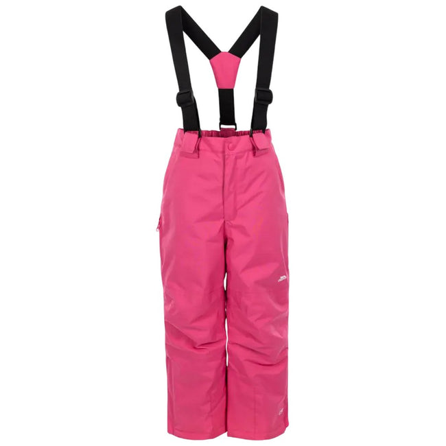 Soft Pink - Front - Trespass Childrens-Kids Rumi Ski Trousers