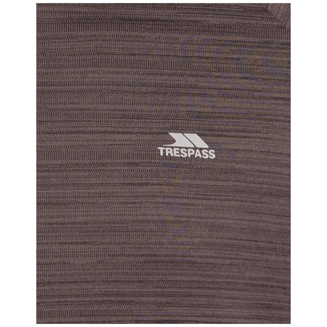 Black Marl - Side - Trespass Mens Adamo Active T-Shirt