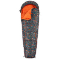 Teal - Back - Trespass Childrens-Kids Bunka Lightweight Mummy Sleeping Bag