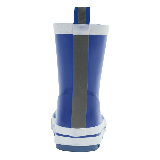Navy - Back - Trespass Childrens-Kids Sammy Wellington Boots