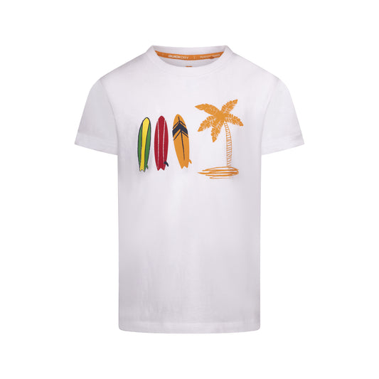 White - Front - Trespass Boys Alltown T-Shirt