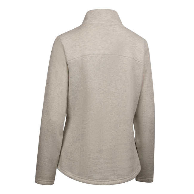 Cream - Back - Trespass Womens-Ladies Hoxie Marl Fleece Top