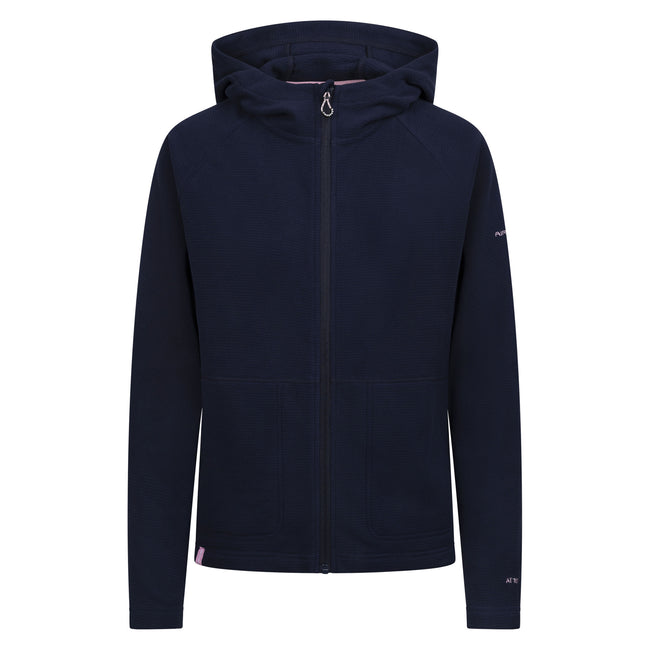 Navy - Front - Trespass Womens-Ladies Nolans AT100 Hooded Fleece Jacket