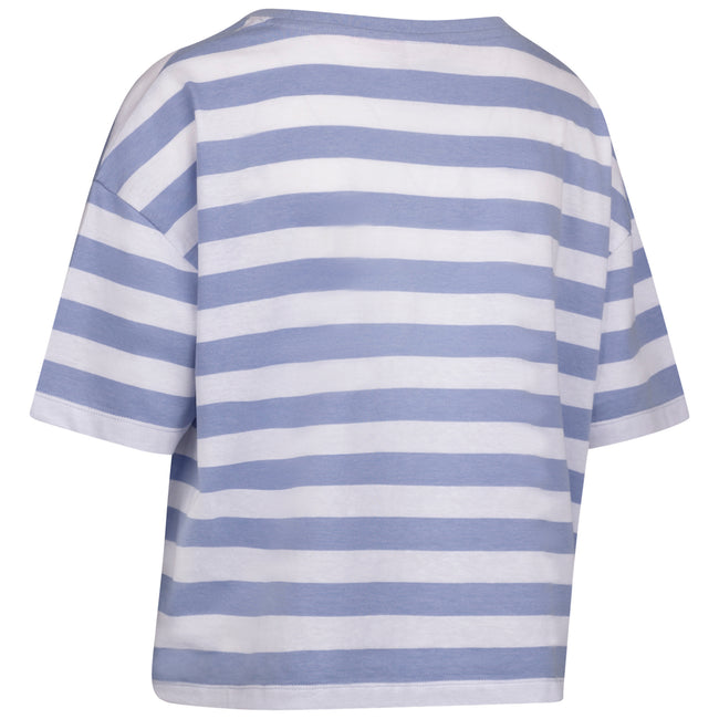 Cool Blue - Back - Trespass Womens-Ladies Donna Striped Boxy T-Shirt